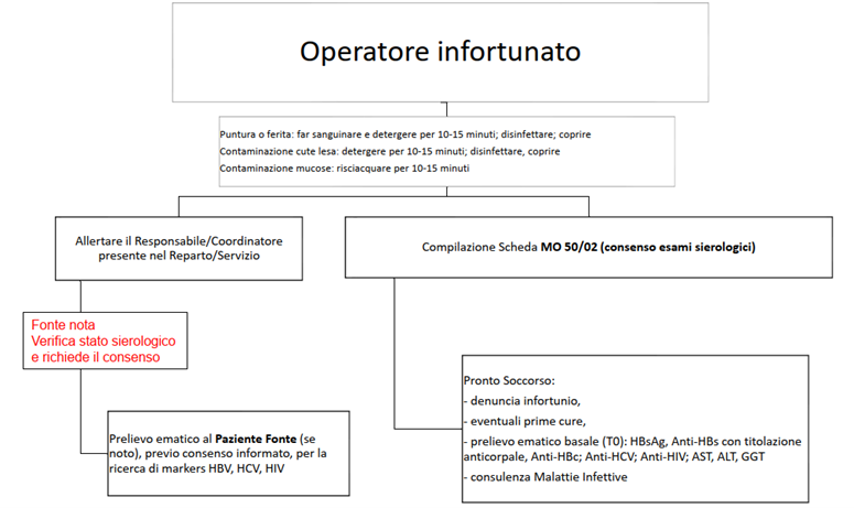 Schema infortunio a rischio biologico